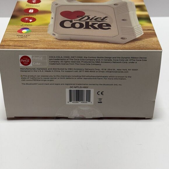 Bluetooth Speaker - Diet Coke Coca Cola Mini Party Speaker - Wireless New - Picture 9 of 10